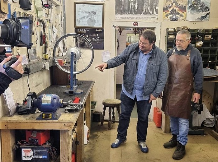 Filming with Mike Brewer for Wheeler Dealers