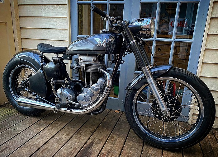 Latest Design and build by Chris this Matchless 500cc Bobber