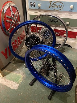 BSA wheels built with our anodised rims
