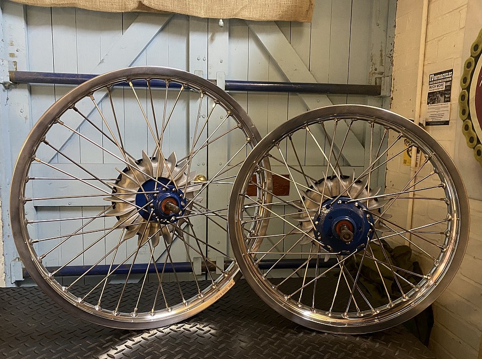 Greeves Motocross, Picking out the colours on the hubs, all work in house
