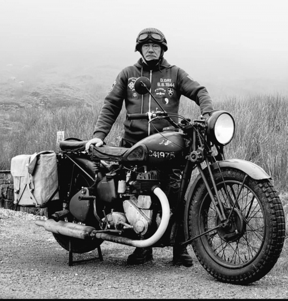 Joe on his BSA WM20