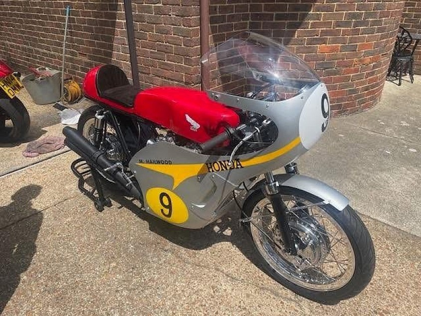 Wheels by us on this lovely Honda classic racer