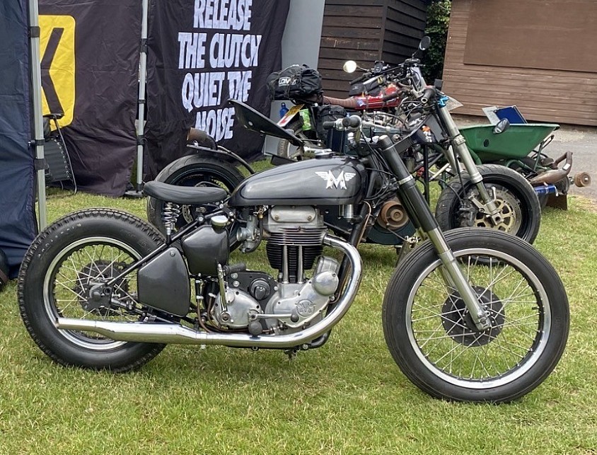 Riding the hill at Shelsley Walsh on my Matchless with invitation from Kickback